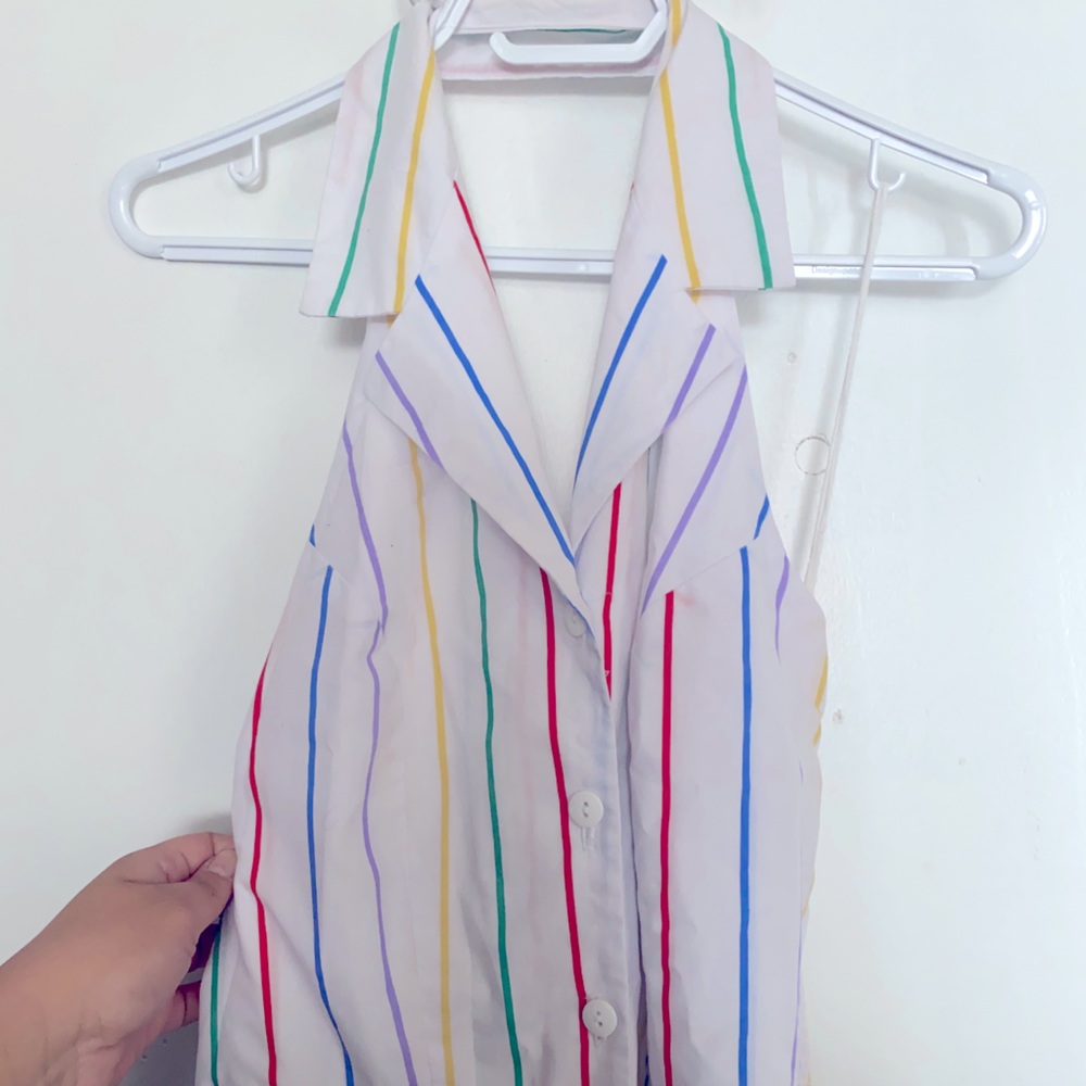 Vintage Retro Halter-back Swing Dress